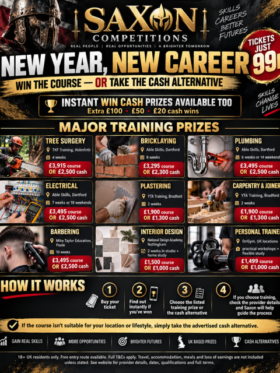 NEW YEAR, NEW CAREER - WIN YOUR TRAINING COURSE OR TAKE THE CASH